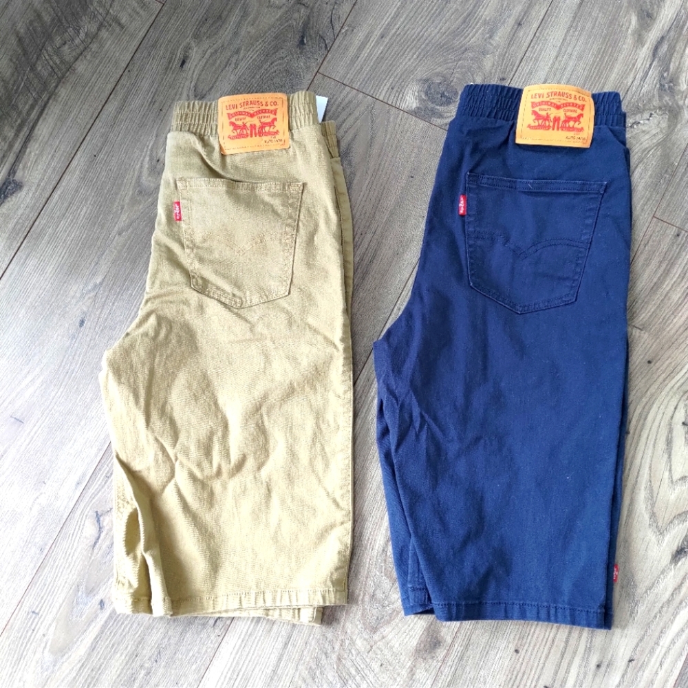 Levi's 2 pairs boys cotton lace up shorts